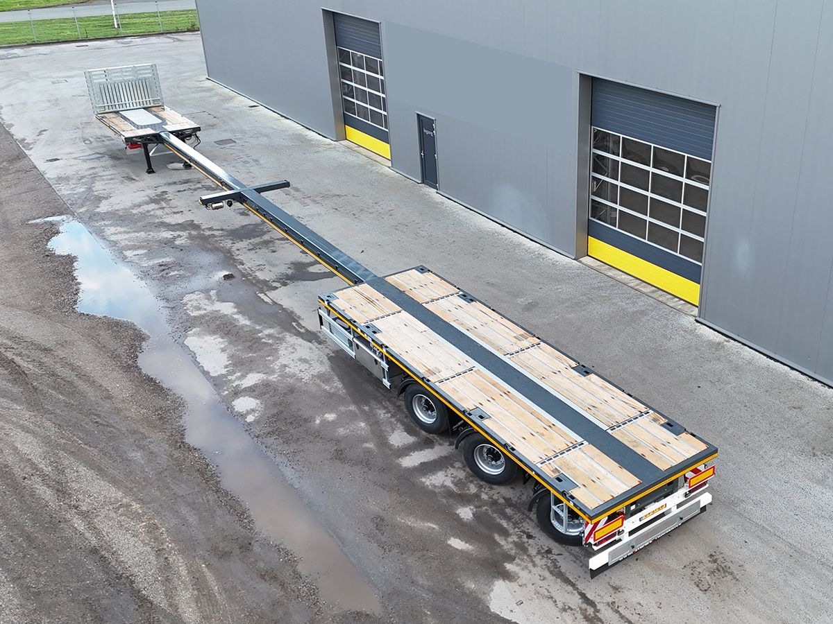 Plataforma 3 ejes, doble extensible hasta 29m. Ref: 9132